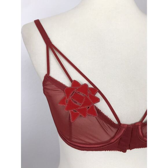 Fenty X Savage Lingerie Sheer Floral Embroidered Underwire Bra - Picture 3 of 12